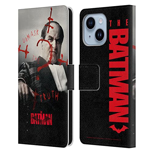 Étui portefeuille Batman pour iPhone 14 Plus, housse cuir antichoc Pingouin