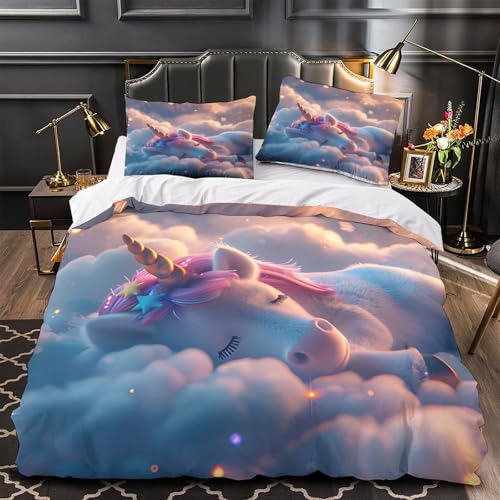 Linge de lit respirant licorne pour stopper la transpiration