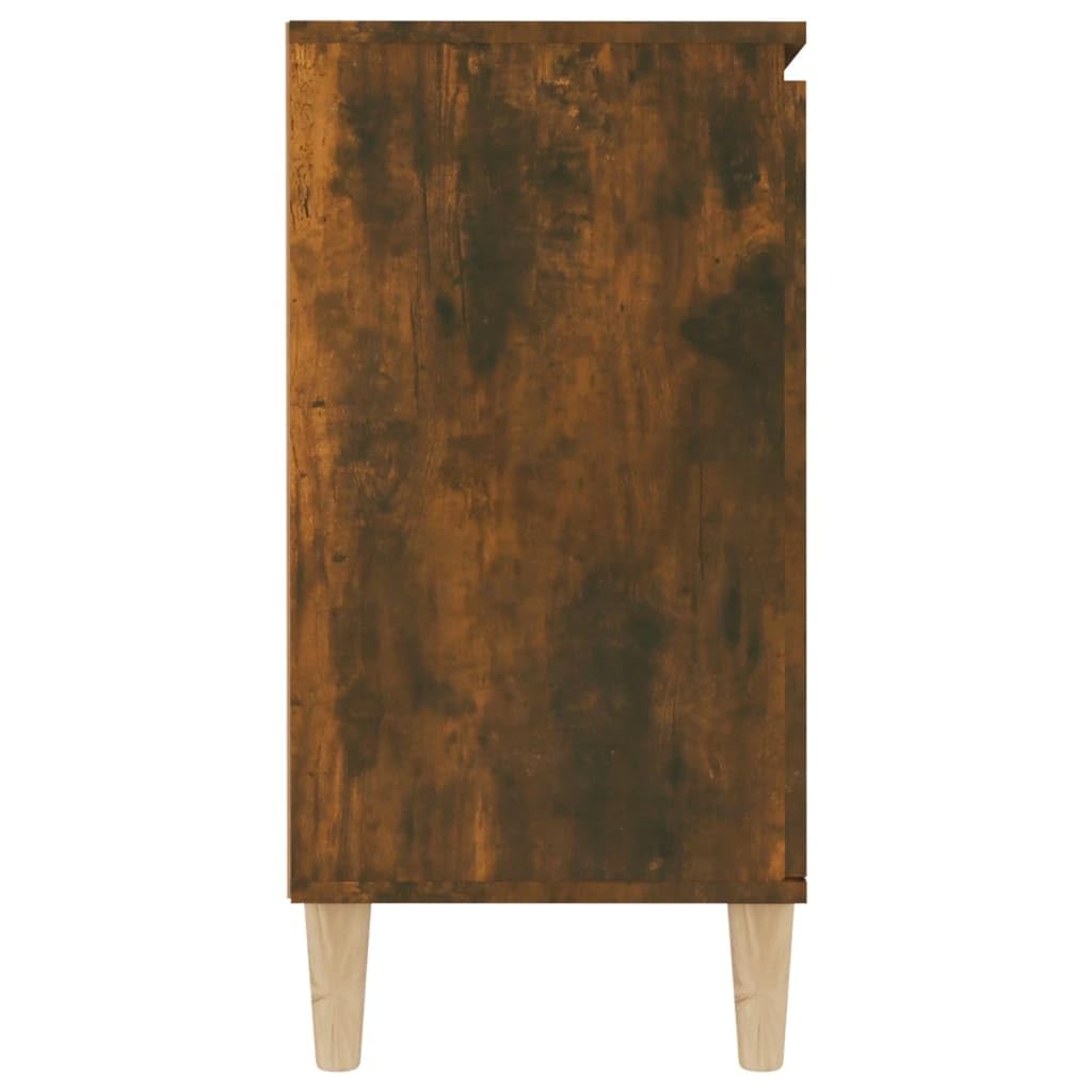 vidaXL Buffet, Armoire de Rangement, Meuble de Rangement, Armoire Latérale Salle de Séjour Salon Intérieur, Chêne Fumé Bois d'Ingénierie