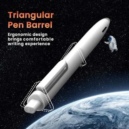 Image of WRITECH Gel Pens Fine Point: 0.5mm Retractable Black Ink Pen Smooth Writing for Journaling Silent Click Pen Set 4ct Up-Gel