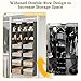Ofiray-home 6 Tier Hanging Closet Organizer, 16 Compartments Sweater Organizer for Closet with 3 Sturdy Hooks, Closet Organizers and Storage, Wardrobe, Rv, Garment Rack, Grey