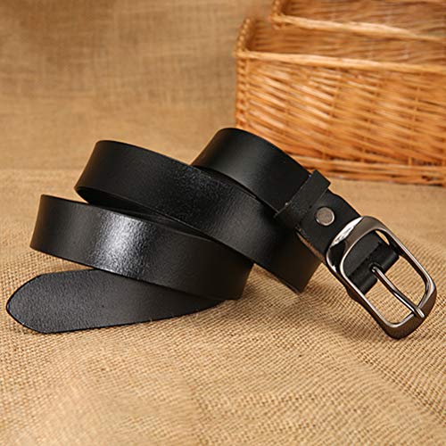 Cinto de couro feminino TENDYCOCO com fivela de pino de cor sólida para acessórios de vestidos e jea