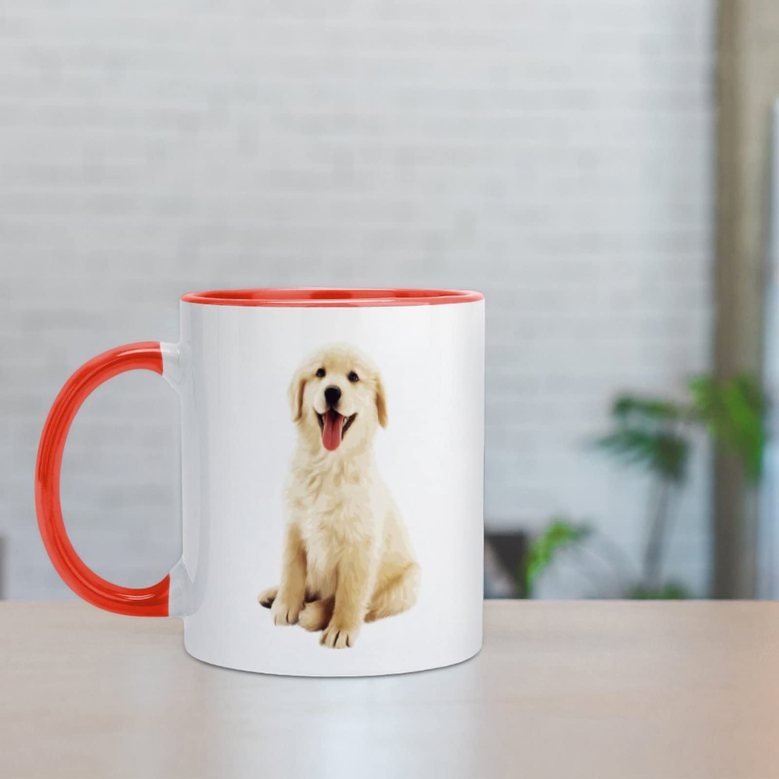 Amazon.co.jp: マグカップ ゴールデンレトリバー 犬柄 笑顔