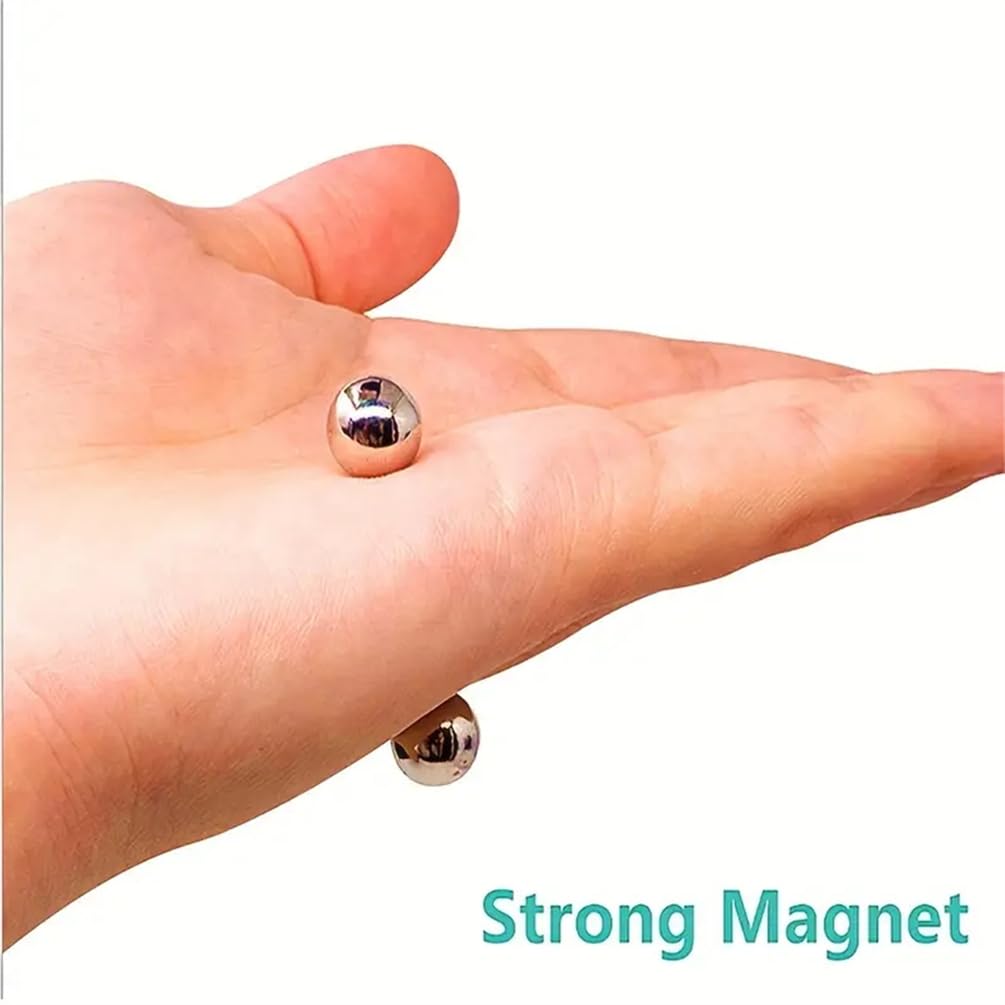 2 set di potenti palline magnetiche in acciaio con forte aspirazione
