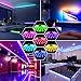 Music Led Strip Lights RGB Rope Lights 16.4ft Bluetooth Strip Lights Mood Lighting Led Strips Phone App Controlled Dimmable Strip tv Led Backlight Color Changing Led Lights 12V Power Supply for Room