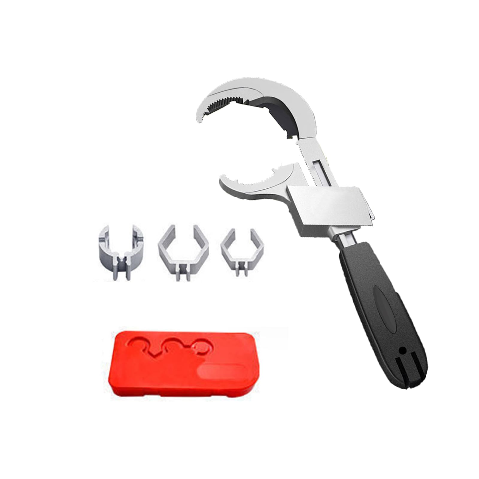 Bamyli Universal Pipe Wrench, Adjustable Double Ended Spanner with Wide Opening