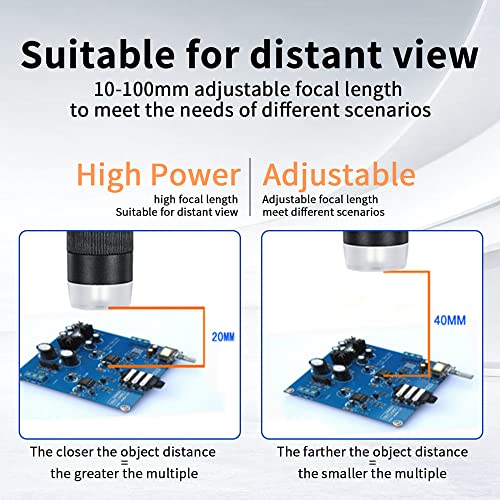 5,5 polegadas Display LCD Microscópio Eletrônico Microscópios Industriais de 10 pixels Manutenção El