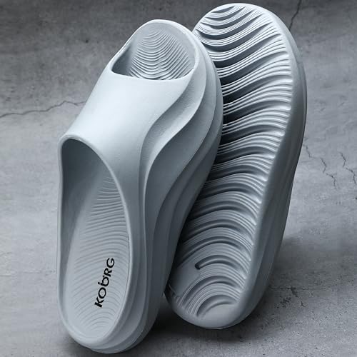 Image of KOBURG Milan Slides for Men| Stylish Trending | Comfortable | Super soft | Lightweight | EVA Sole | Casual Slider | Slippers | Flip Flops for Men KF-484