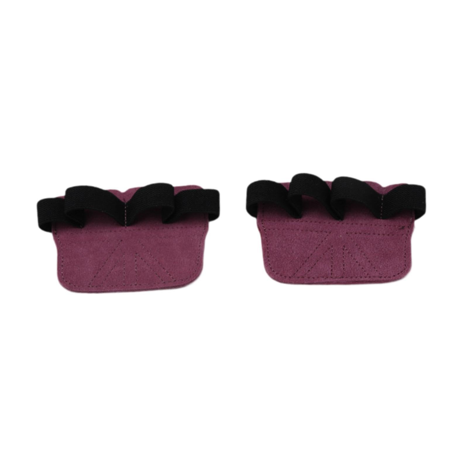 Menolana 1 Pair Weight Lifting Grips Hand Protection Anti Slip Ergonomic Gym Grips Fingerless Pull up Grips for Fitness Crosstraining, Purple