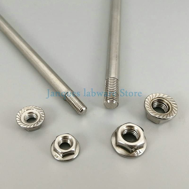 Paleta agitadora, Lab 304 Stainless Steel Overhead Stirring Dispersing Rod Agitator Shaft Multiple Sizes(8x500mm)