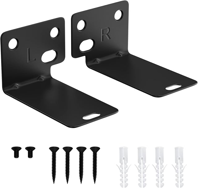 tiebutie Soundbar Wall Mount for Bose WB-300 SoundTouch 300 Sound Bar 300/500/550/600/700/900/950 Smart Ultra Bracket with Hardware Kit, Sound Bar Mount for Bose Soundbar Mounting Bracket Under TV