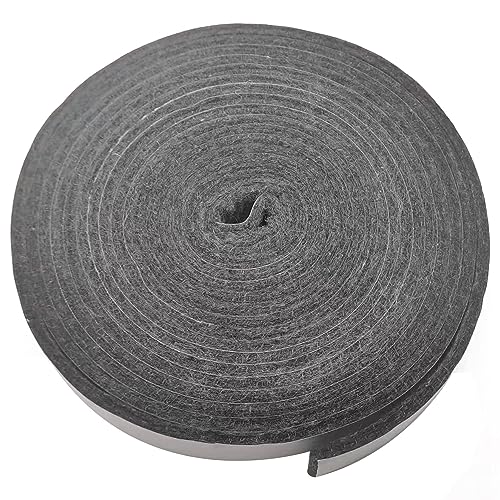 BBQ Gasket Self Stick Smoker Seal,High Temp Grill Gasket Replacement Fit Big Green Egg Char-Griller Auto-Kamado Akron Grill,Smoker Gasket Tape Self Stick Felt 4.5m Long, 2.2cm Wide, 0.4cm Thick