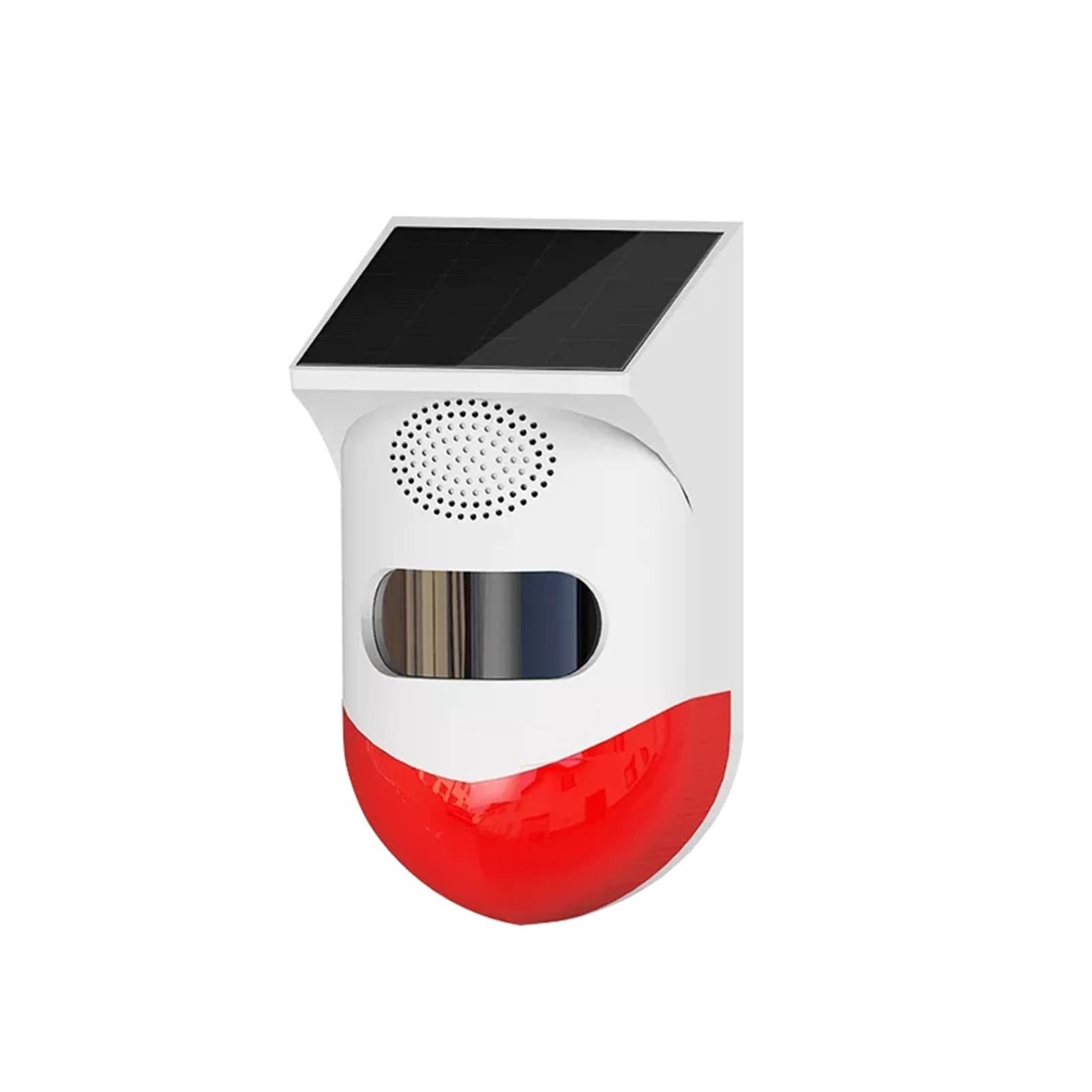 WiFi Red Light Flash Strobe Solaire extérieur Solar Infrarouge Sirène imperméable for TUYA Smart Life App Système d'alarme de sécurité Autonome à la Maison,SystèMe Domotique Multifonctionnel