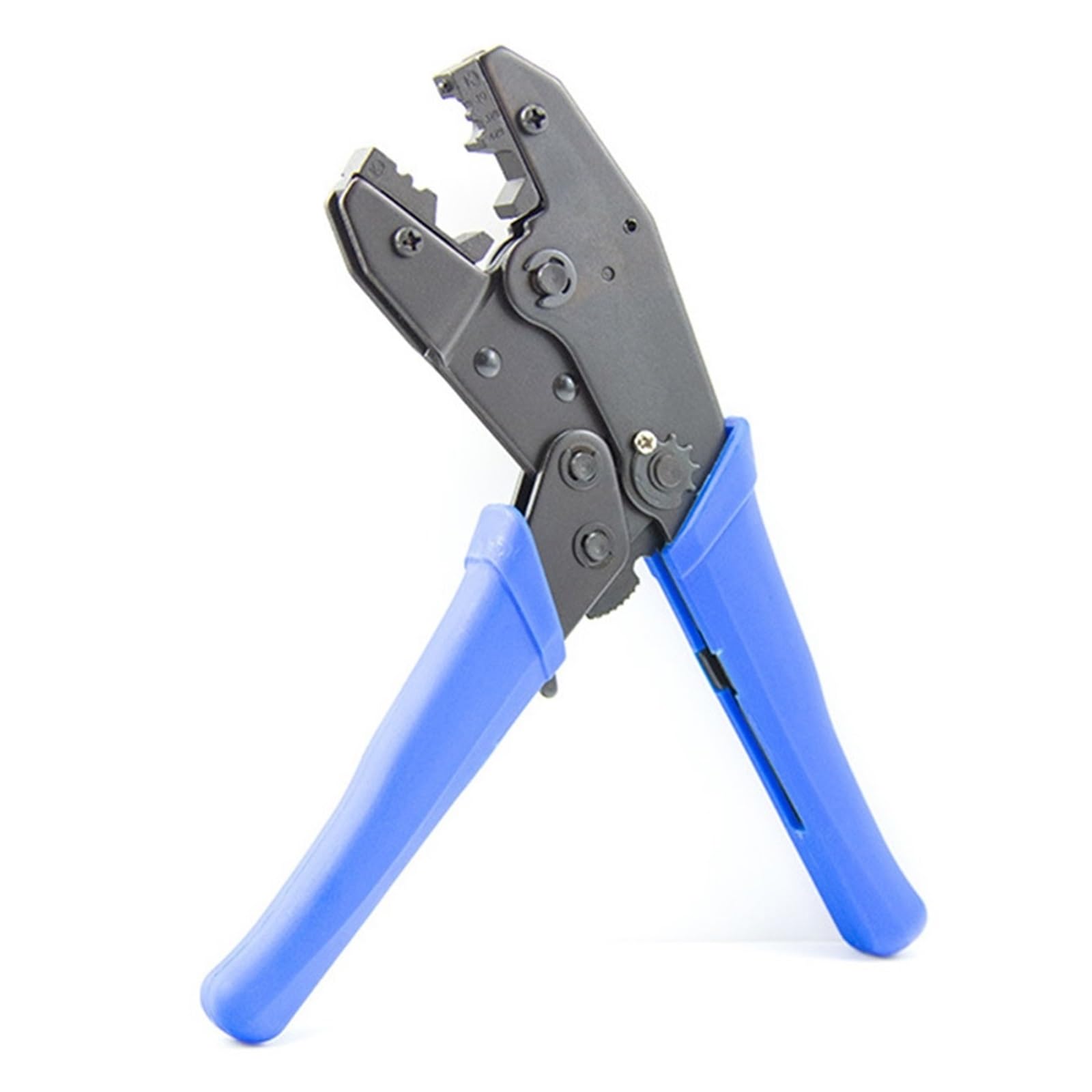 Crimpatrice A Cricchetto Pinza A Crimpare Strumenti For Ghiere Spellacavi A Cricchetto Maniglia di comando comoda(Red)