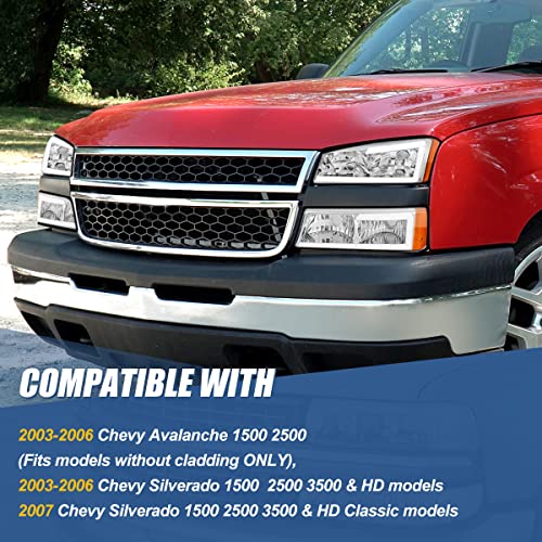 Image of Auto Dynasty LED DRL Headlights for 03-07 Silverado Avalanche 1500 Classic