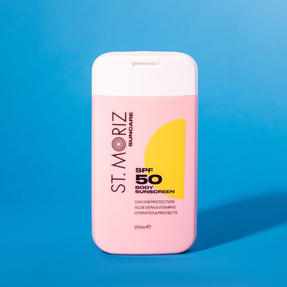 St. Moriz Suncare SPF 50 Body Sunscreen, SPF 50 Body Lotion, 200 ml (Pack of 1) - Image 2