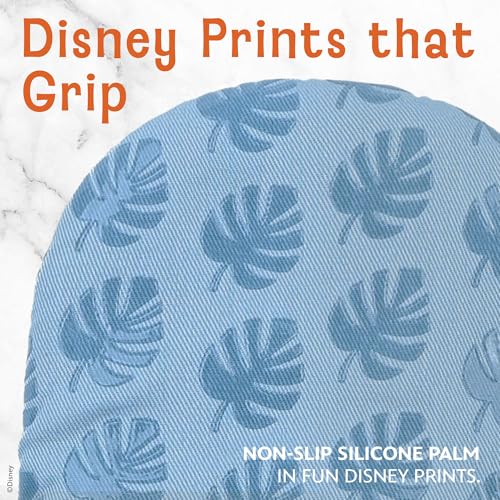 Image of Disney Stitch Mini Oven Mitts, 2-Pack, Heat Resistant 450F | Compact 5.5 inchx7.5 inch pot holders for kitchen, printed silicone offers non-slip grip, ambidextrous,hand wash or spot clean