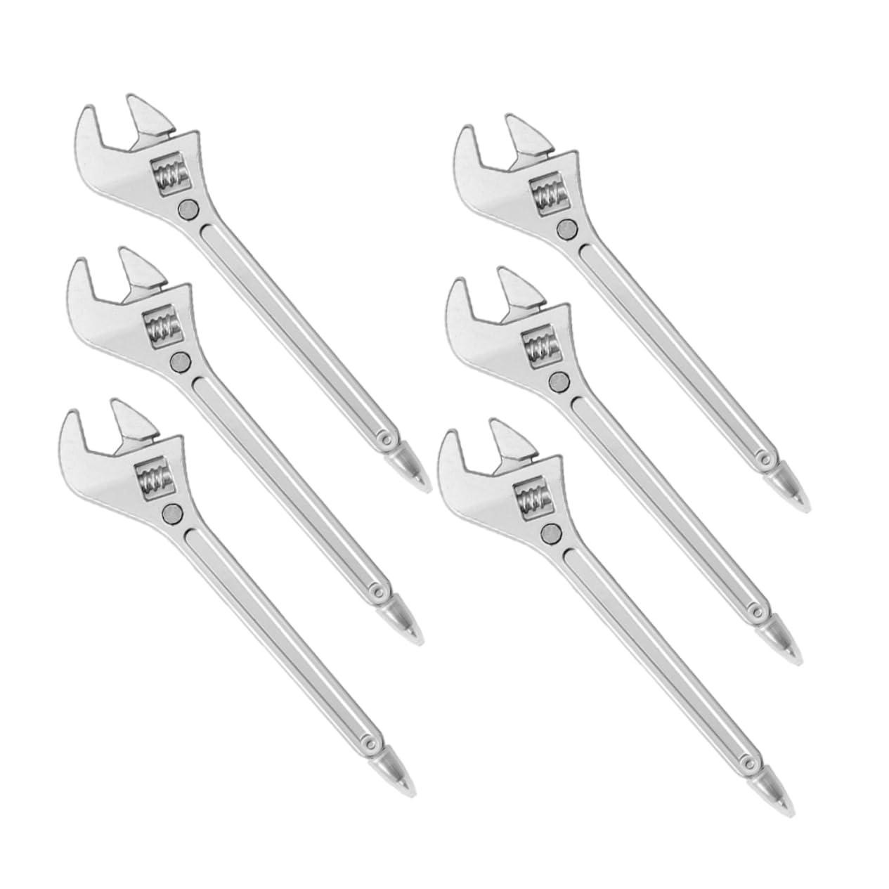 jojofuny 5 Set Penna A Sfera Con Chiave Inglese Divertente Carino Ballpoint Studenti in Classe Meccanico Penne A Sfera Inchiostro Blu Pratiche Penne A Chiave Inglese Pp Argento 6 Pezzi * 5