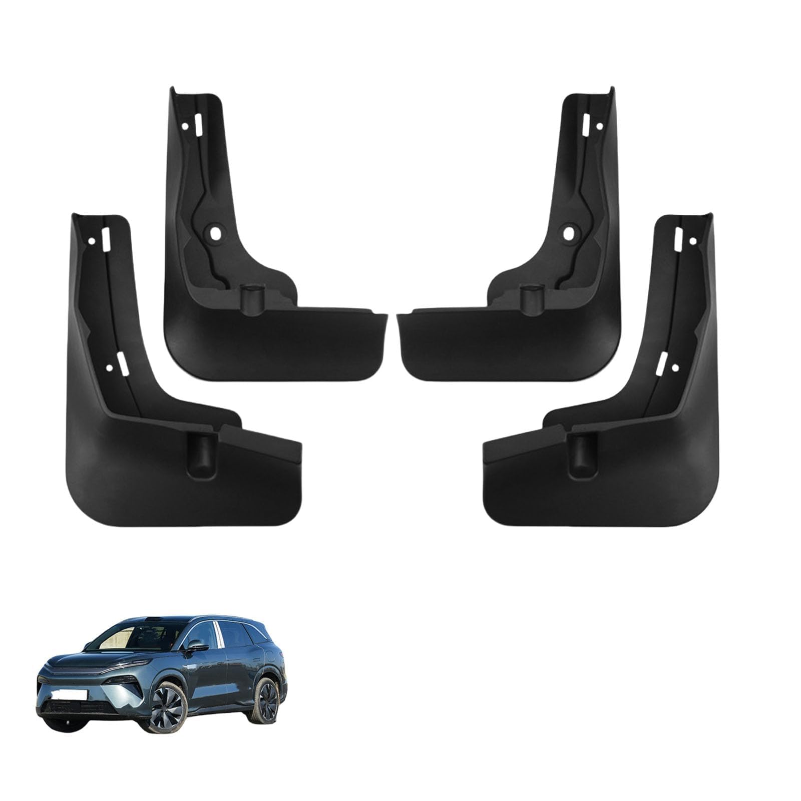 NYSLDSCO 4Pcs Premium Mud Flaps for BYD Tang L 2025 Front and Rear Splash Guards Durable Mudguards Protection Against Road Debris