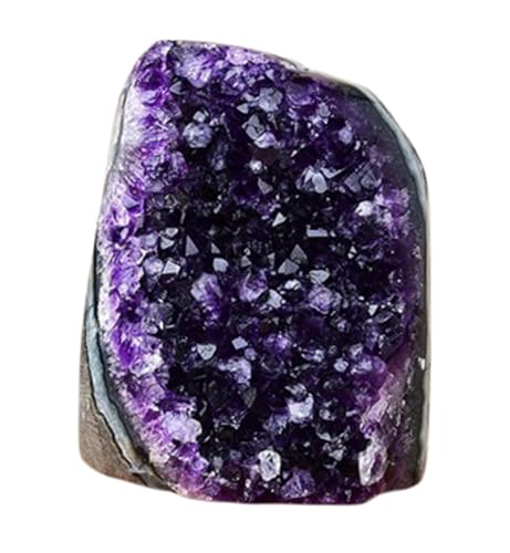 Cluster d'améthyste brute, cristal de lithothérapie pour calmer le stress