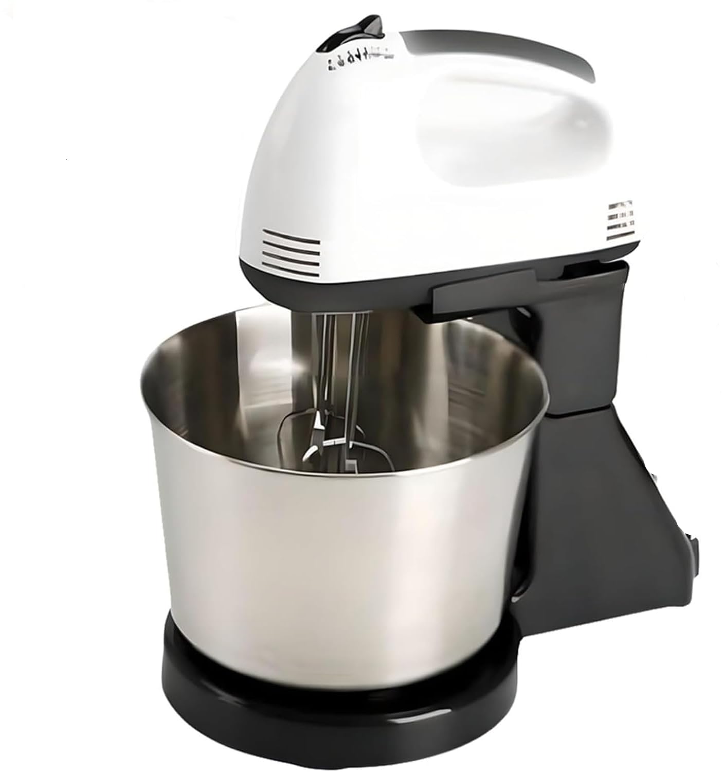 7-szyble stojakowy mikser 2L Stainless Steel Bowl, ręczny blender elektryczny 100W z hakiem na ciasto i trzepaczką, wszechstronny narzędzie kuchenne do pieczenia ciasta