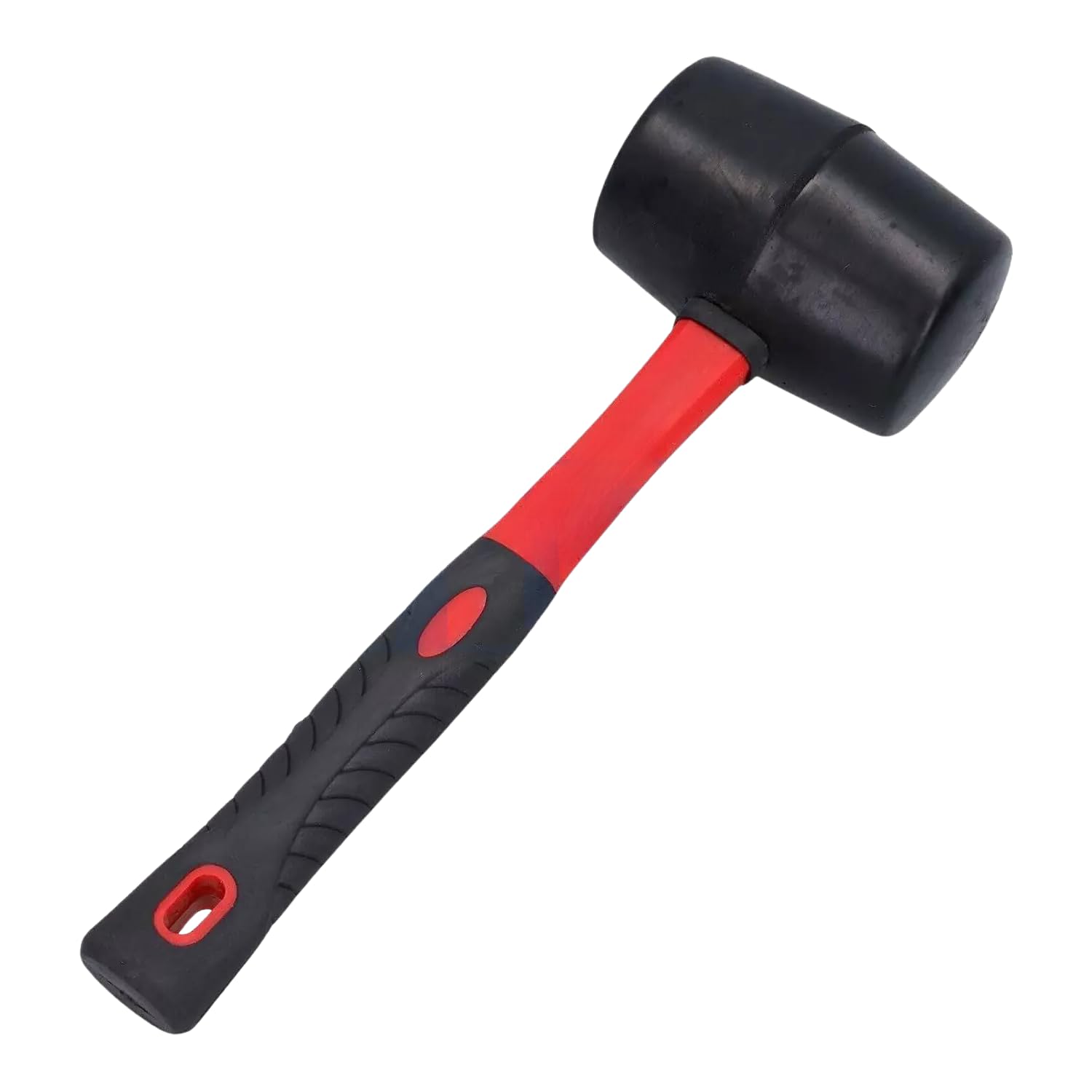 Dunnet Tools 32Oz Rubber Mallet Heavy Duty Rubber Mallet 32Oz / 907G With Fibreglass Handle Solid Rubber Mallet Hammer With Tpr Grip Ideal For Tiling, Bricklaying Camping Hammers & Mallets