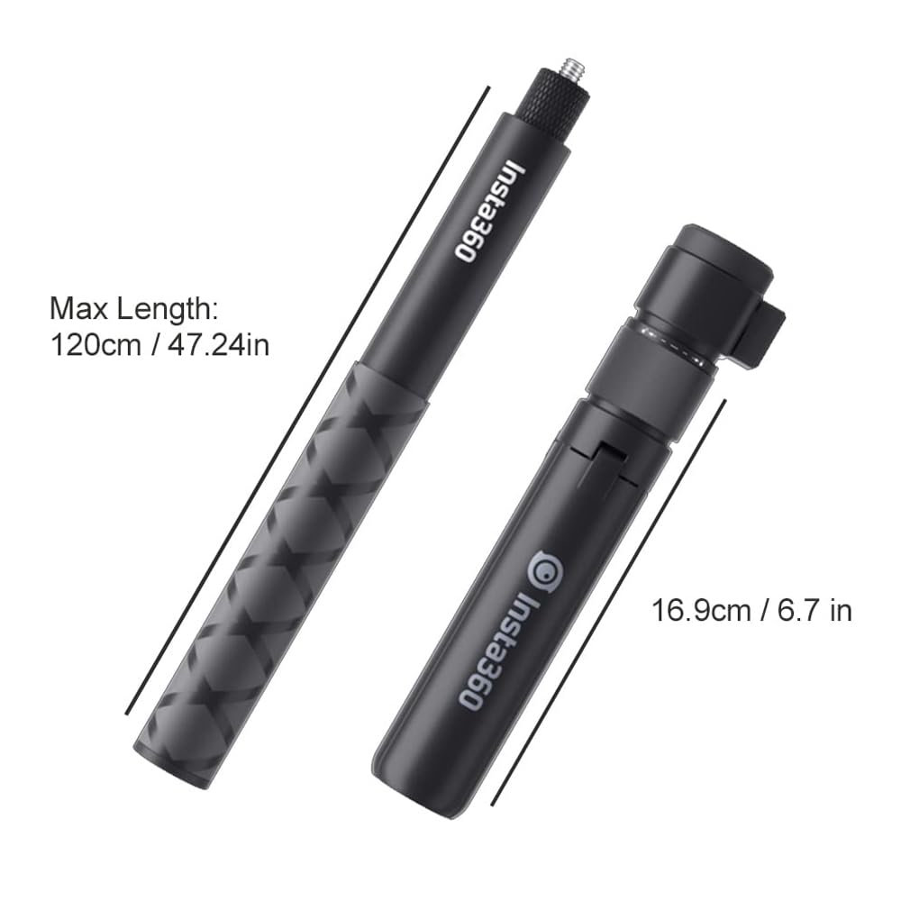 Action Pro Monopod Compatible with GoPro-13 12 11 10 9 8 7 6 5 4 3+ 3 Insta 360 X3/One X2 Other Action Cameras 1