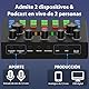 Brvomussy Podcast-Ausrüstungspaket für 2, Audio-Interface mit Sprachumschalter-Kondensatormikrofone für Gamer, All-in-One-Audiomixer perfekt für Live-Streaming, YouTube, Spiele (Schwarz)