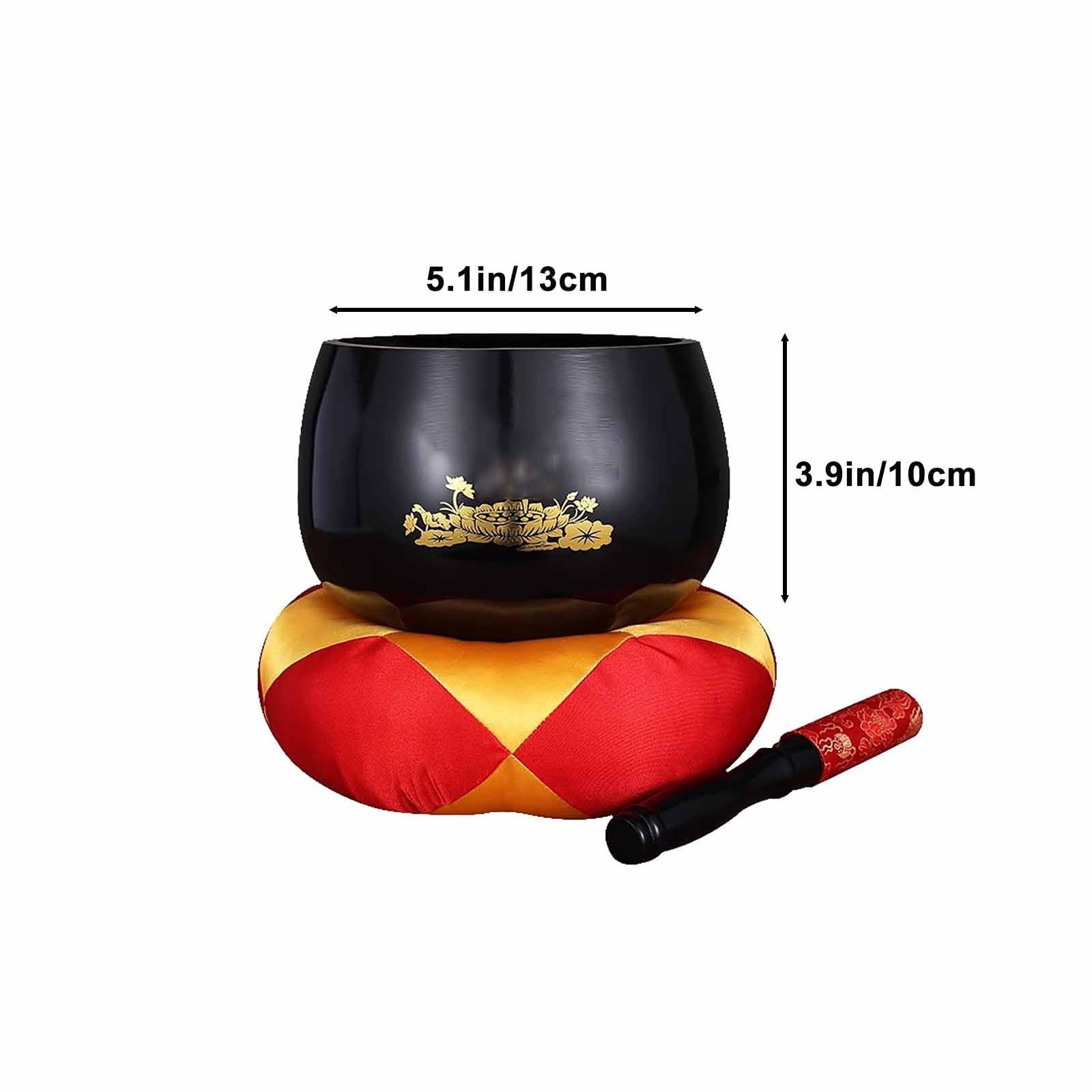 Set di campane tibetane per meditazione, yoga e guarigione dei chakra, include cuscino e attaccante, perfetto per la consapevolezza e il relax
