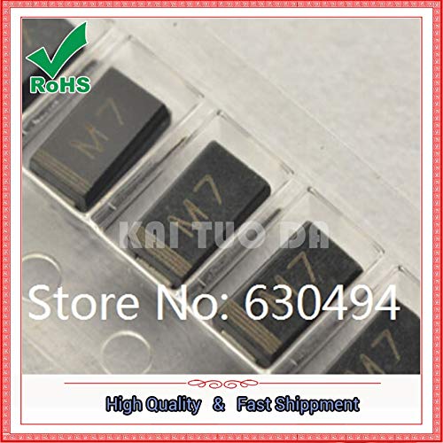 One Lot 100pcs SMD 1N4007 diodo rectificador 1A 1000V M7 original