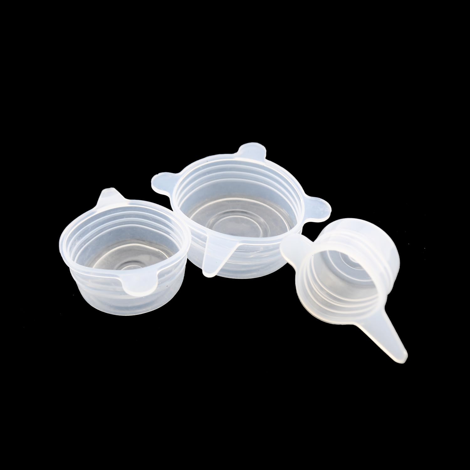 SQXBK 6PCS 30mm 40mm 50mm White Silicone Fresh Seal Bottle Cap Wine Bottle Stopper Food Jar Cap Flavouring Bottle Seal Cap