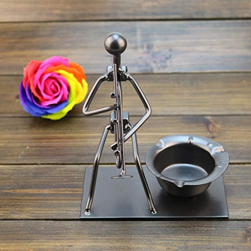 Asbakje Creative Retro Man die de Viool Iron Asbak Ash Holder Container thuiskantoor Room Decoration Accessoires voor… - Image 6