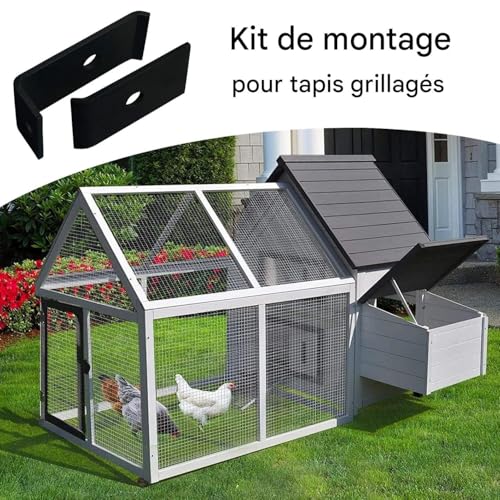 Système de fixation en acier galvanisé pour clôture rigide - 3