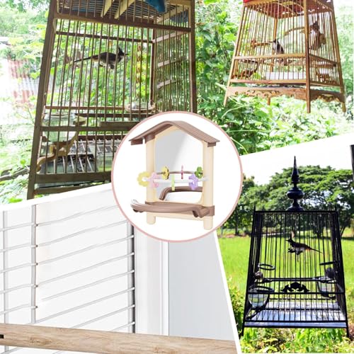 Cage pour oiseaux avec accessoires pour animaux de compagnie et perruches - 5