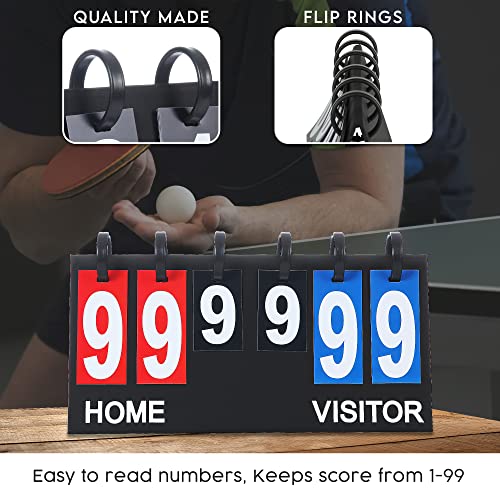 image for Upstreet Scoreboard/Score Keeper for Indoor & Outdoor Sports - Ping Po