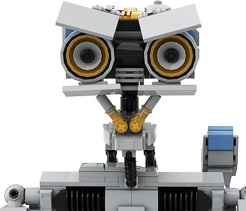 Miniatura 9 de Johnny - Juego de 5 bloques de construcción de robot 1,310 piezas de robot de cortocircuito Johnny 5 modelos de figuras de juguetes, Johnny 5 Mech