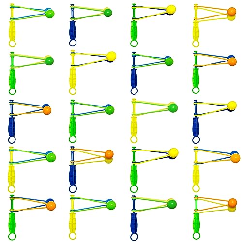 Steemjoey 20PCS Bolas Clackers, Juguete de Pelota Elástica, Divertida Bola Balls Pinata Toy Loot Party Bag Fillers, Juguetes Ruidosos para Niños Adultos para Fiestas Eventos Deportivos