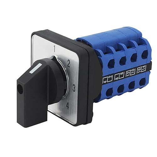 Interruptor selector de cambio universal, interruptor de transferencia de potencia, 4 posiciones 16 terminales, LW26-20 1-44 380V 20A Motor,