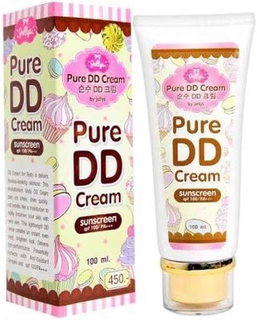 Pure DD Cream Sunscreen SPF 100 / PA+++ - Daytime Cream for Smooth and Even Skin- 100 ml