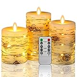 Realistische Flammensimulationstechnologie: Springende Flammen, die wie echte Kerzen flackern. Die LED-Kette leuchtet auf und kann sicher in der Nähe von Kindern und Haustieren verwendet werden. LED-Kerzen fangen nicht wirklich Feuer und Sie müssen sich keine Sorgen um Brandunfälle machen.