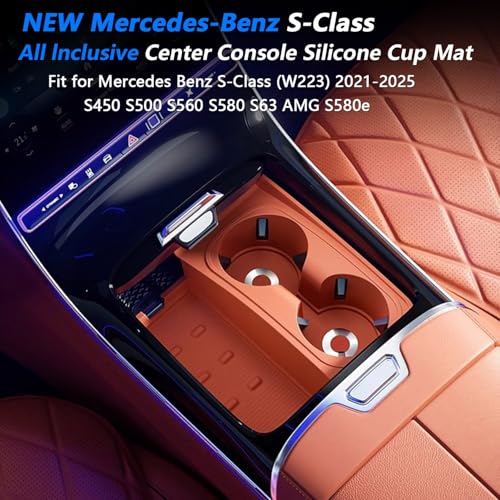 Portavasos de silicona para Mercedes Benz S-Class 2021-2025 miniatura 2