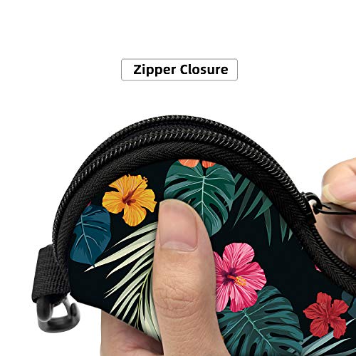 Image of Sunglasses Soft Case with Carabiner Ultra Light Neoprene Zipper Glasses Case