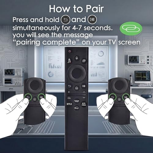 Image of Voice Smart Remote for 2019-2026 Samsung TV,Universal Replacement Control | for All Samsung QLED, Crystal UHD, Frame Series TVs, Universal Remote with NETFLIX and Prime Video Disney+ Buttons