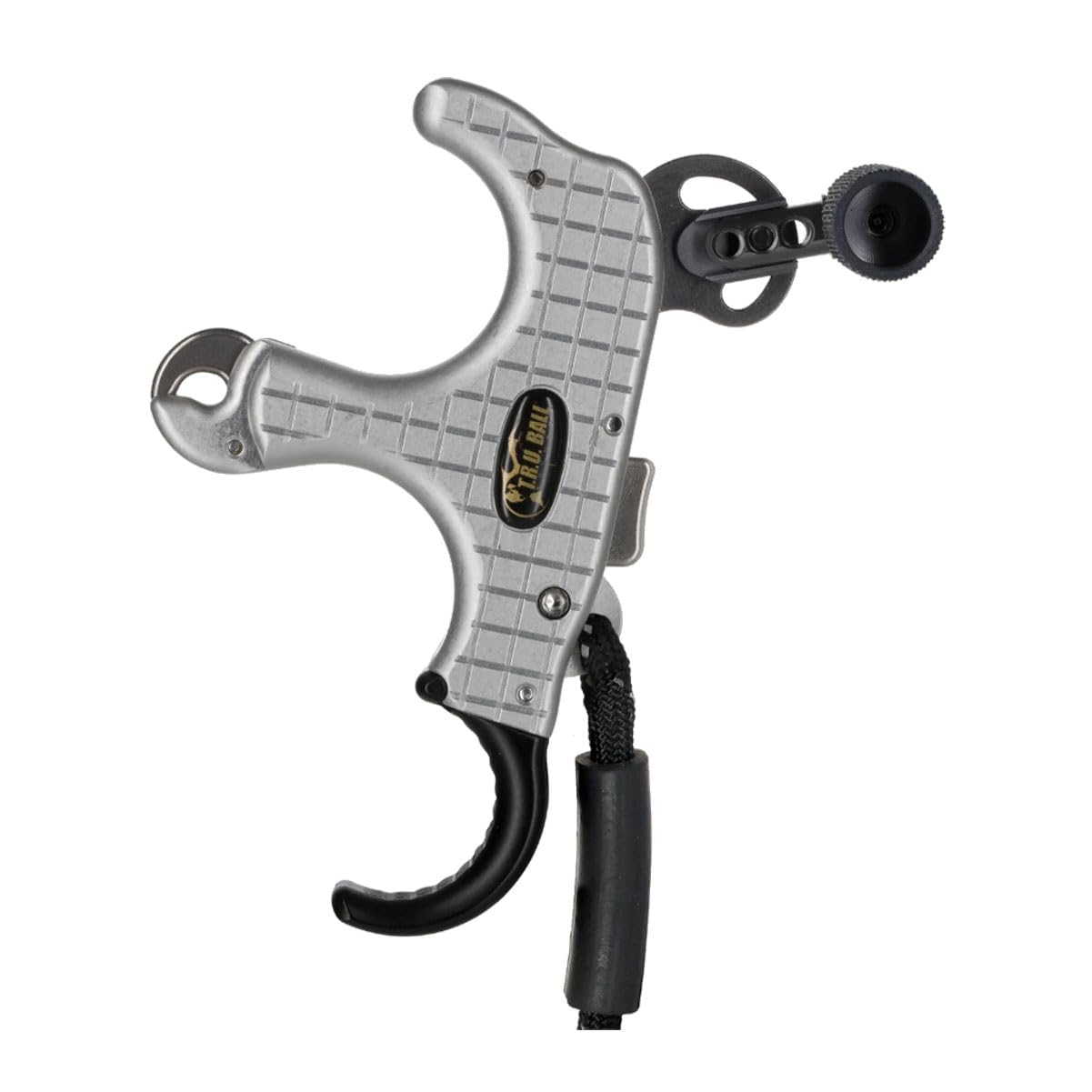 T.R.U. BALL TruBall Blade Pro Flex - 3 or 4 Finger (Ergonomically Adjustable Finger Pieces) - Black/Quicksilver - Medium