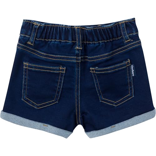 Gerber Baby-Girls Baby and Toddler Girls Cuffed Denim Shorts4