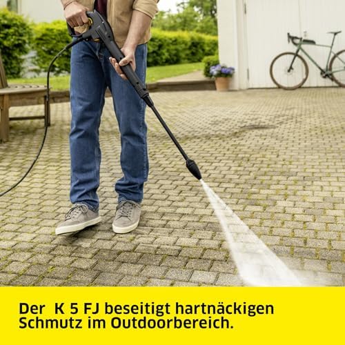 Nahaufnahme des Quick Connect Systems am Kärcher K 5 FJ für schnellen Düsenwechsel.