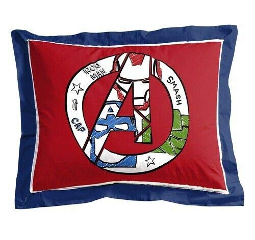 Jay Franco & Sons Hulk Captain America Iron Man Pillow Case