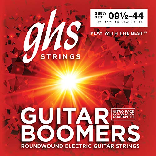 GHS BOOMERS Jeu De Cordes Pour Guitare Electrique – GB-XL+ – Extra Light + – 009, 5/044 - Les Beatles, Paul McCartney, John Lennon, RIngo Starr, George Harrison GHS BOOMERS Jeu De Cordes Pour Guitare Electrique - GB-XL+ - Extra Light + - 009, 5/044