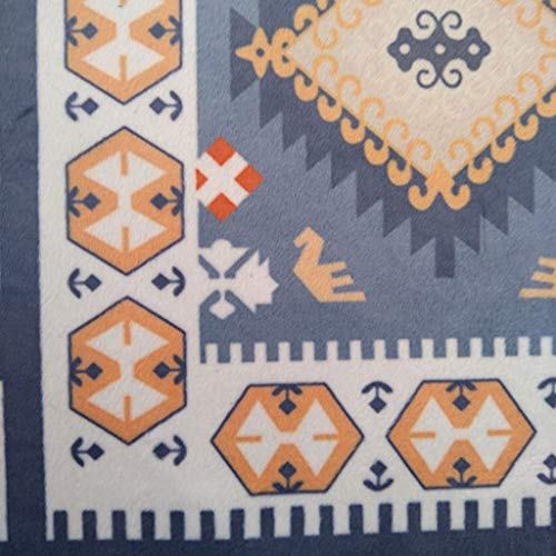 Tapis bleu moderne lavable pour éliminer le froid du sol