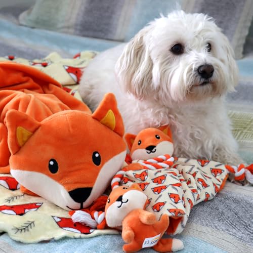 Croci Baby Tails Hundespielzeug im Fuchs-Stil für Welpen und kleine Hunde, 25 cm